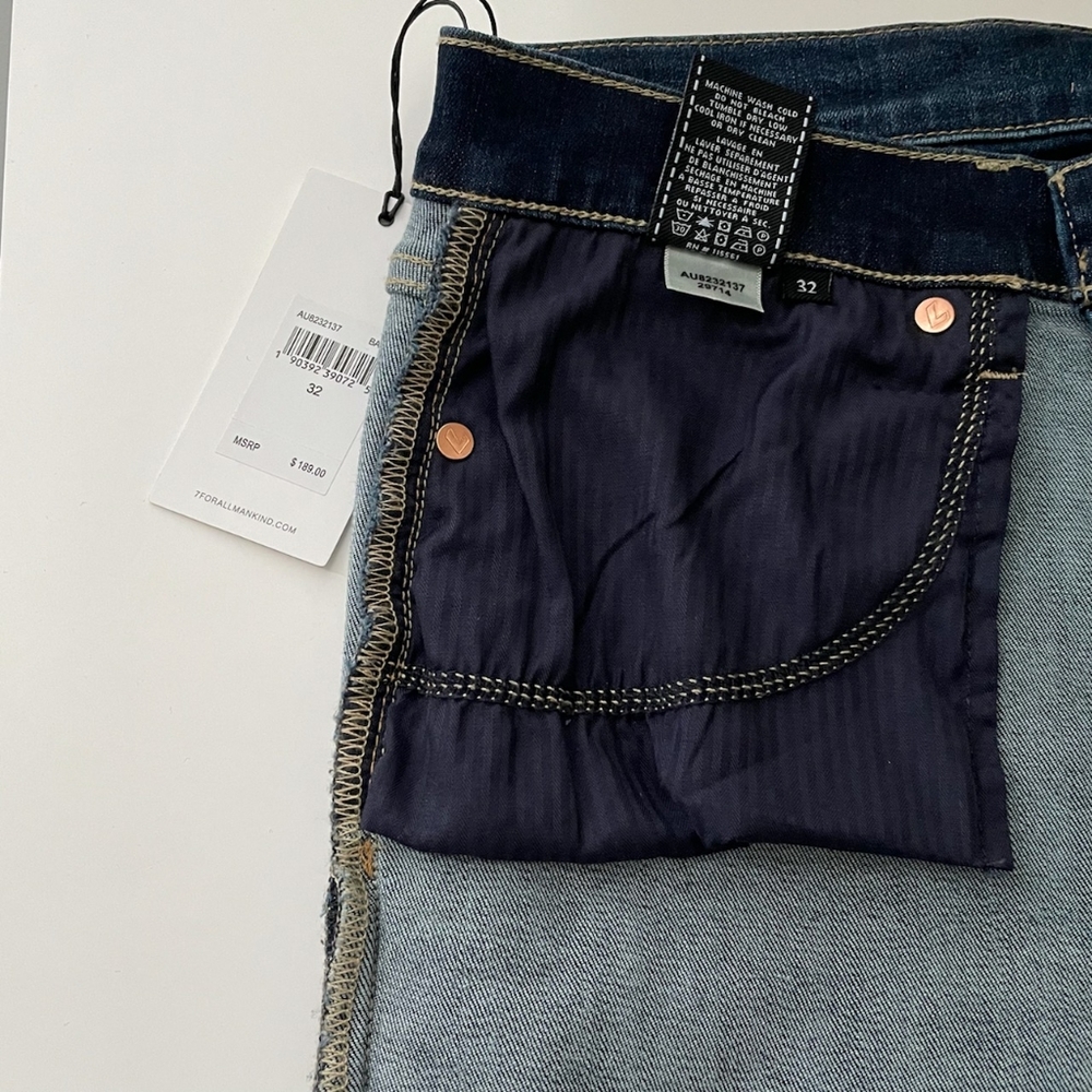 7 For All Mankind b(air) Authentic Roxanne Ankle Skinny jeans with fringed hem - Picture 4 of 4